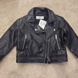H&M Kids Black Leather Jacket